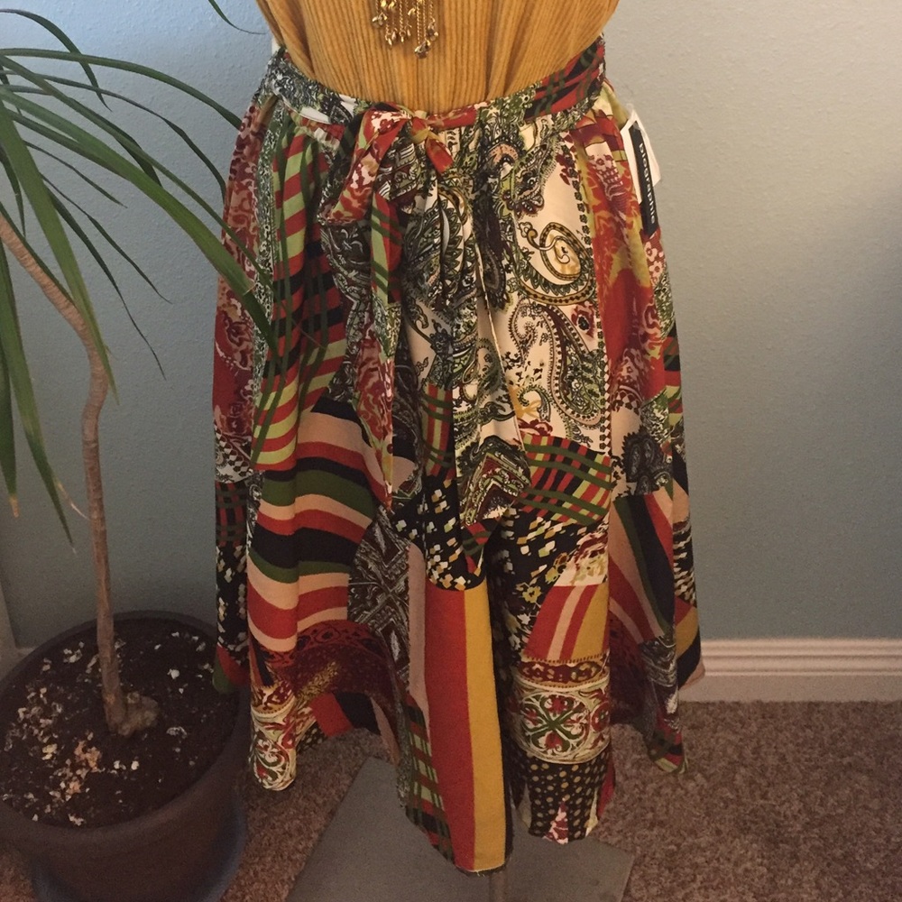 MULTI COLORED AFRICAN SKIRT